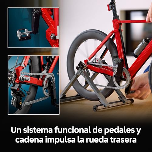Miniatura 4 de LEGO Icons Bici de Carretera - Kit de Construcción para Adultos Fans del Ciclismo - Neumáticos de Goma y Soporte para la Rueda Trasera - Decoración de Escritorio - Regalo para Ciclistas - 11380