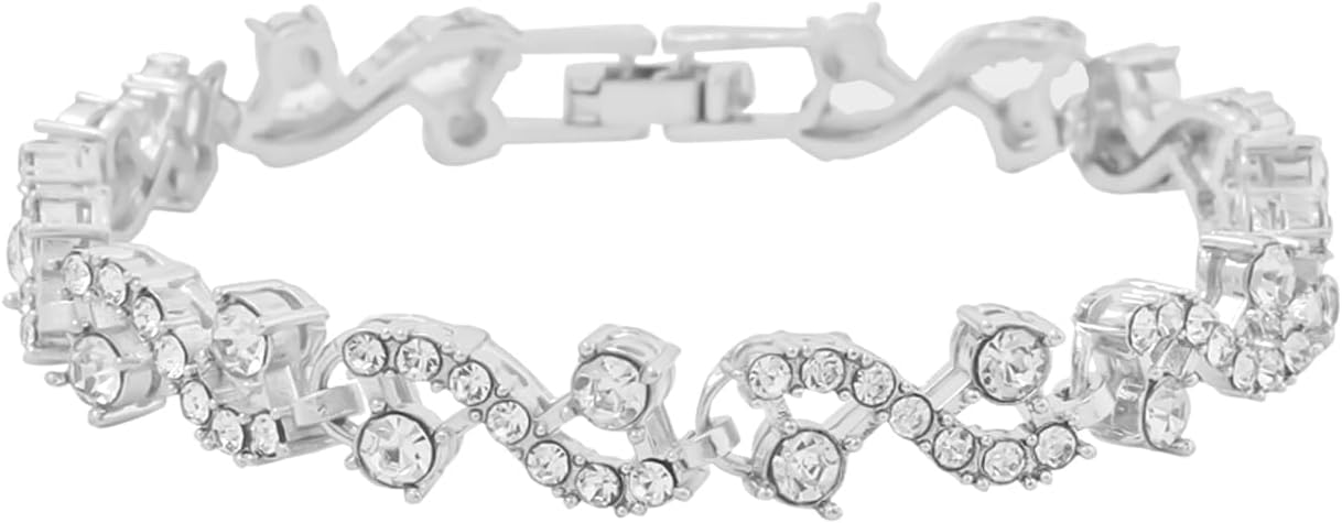 YELLOW CHIMESRich Royal Crystal High Grade CZ Designer Bracelet for Women