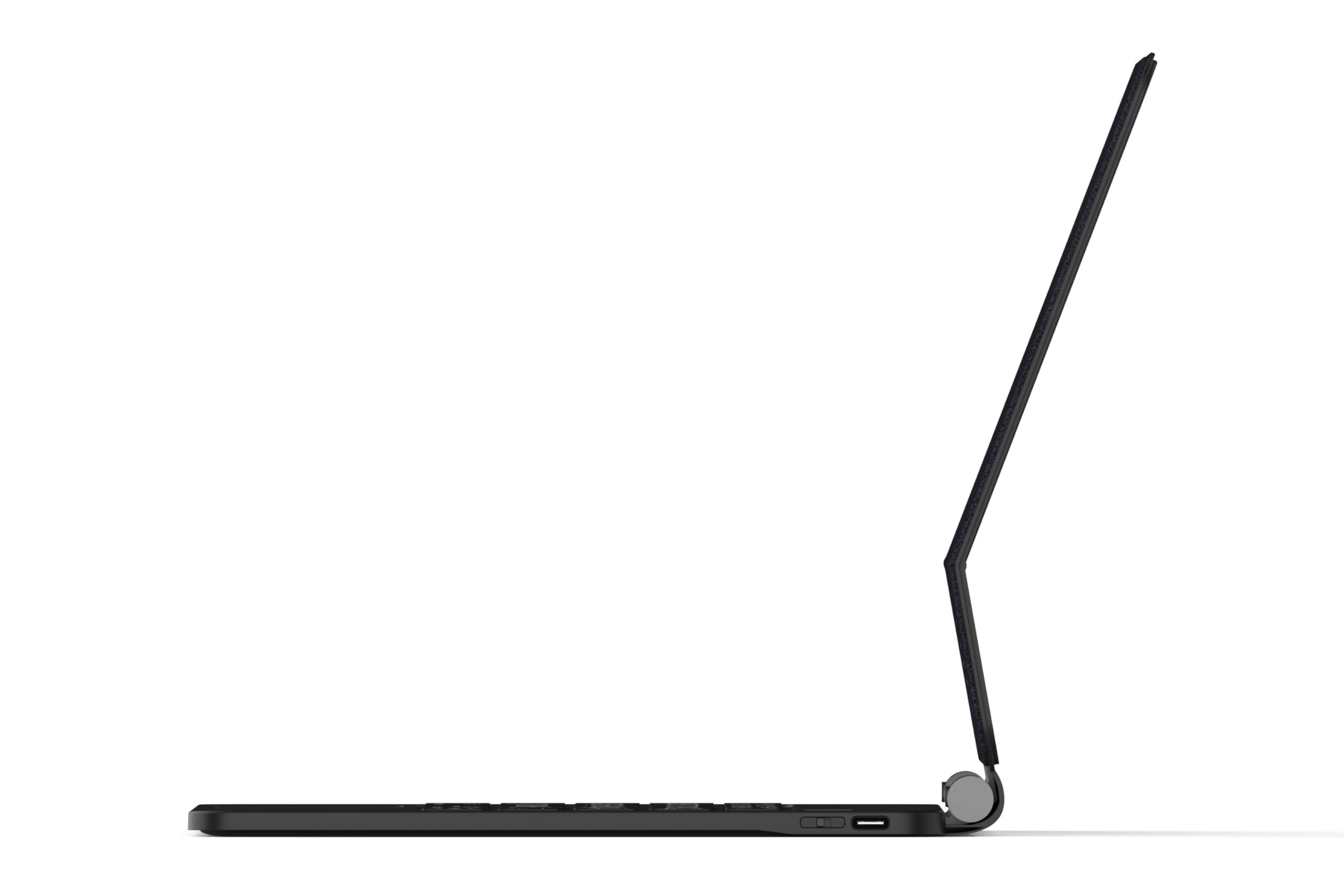 Deutsche Tastatur für iPad 10,9 2022-10. Gen (A2696/A2777/A2757) mit großen beleuchteten Buchstaben, für Senioren, Kinder & Sehbehinderte, Multi-Touch Trackpad | SCHWARZ | MAGIO-DG823