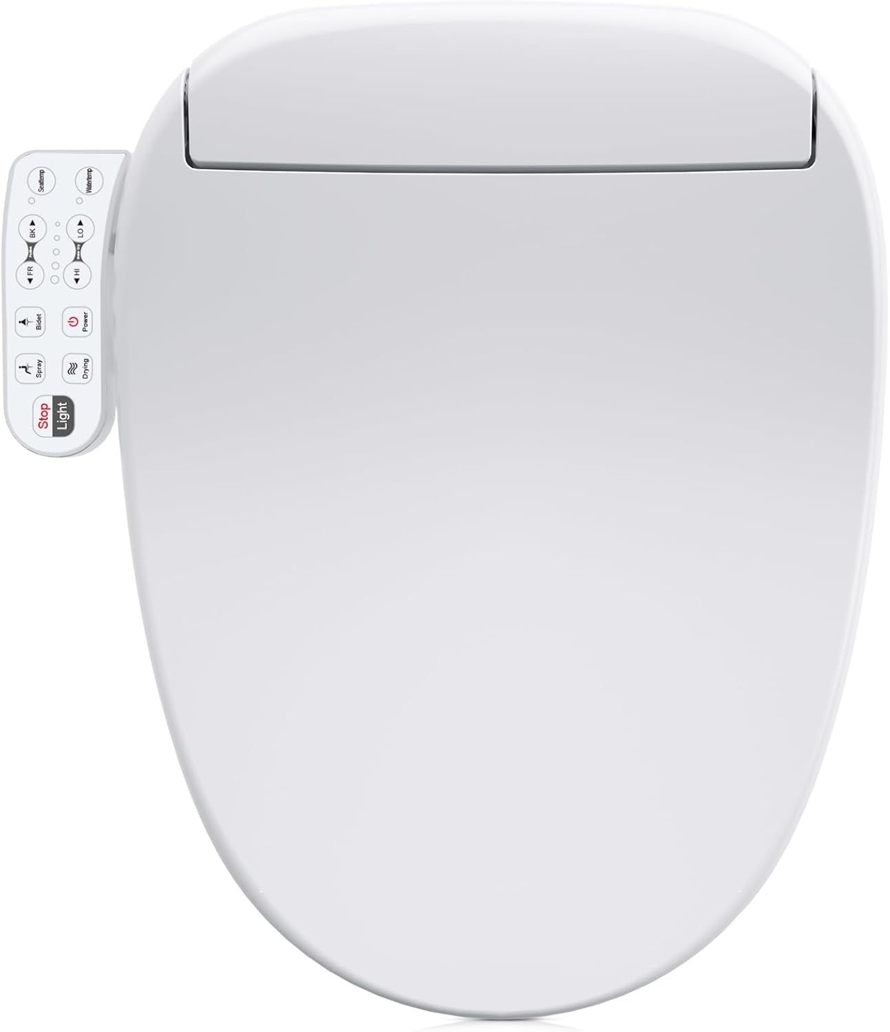 ZMJH 236 Smart Bidet Toilet Seat Elongated - Endless Warm Water, Heated Seat & Vortex Wash, Dual Front/Rear Cleaning, Warm Air Dryer, LED Night Light, Electric-Powered (Elongated) Oval