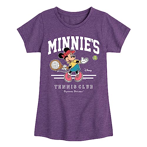 Disney - Minnie's Tennis Club - Toddler and Youth Girls Short Sleeve Graphic T-Shirt
