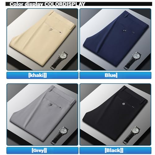 Silamone Timeless Stretch Pants,Lightweight Timelessflex - Men's High Stretch Straight Fit Pants4