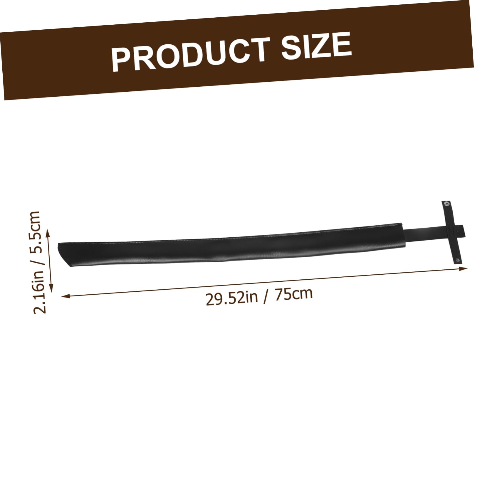 VICASKY Bag x Sword Bag Sword Blade Cover 75cm Leather Fabric Adjustable Shoulder Strap