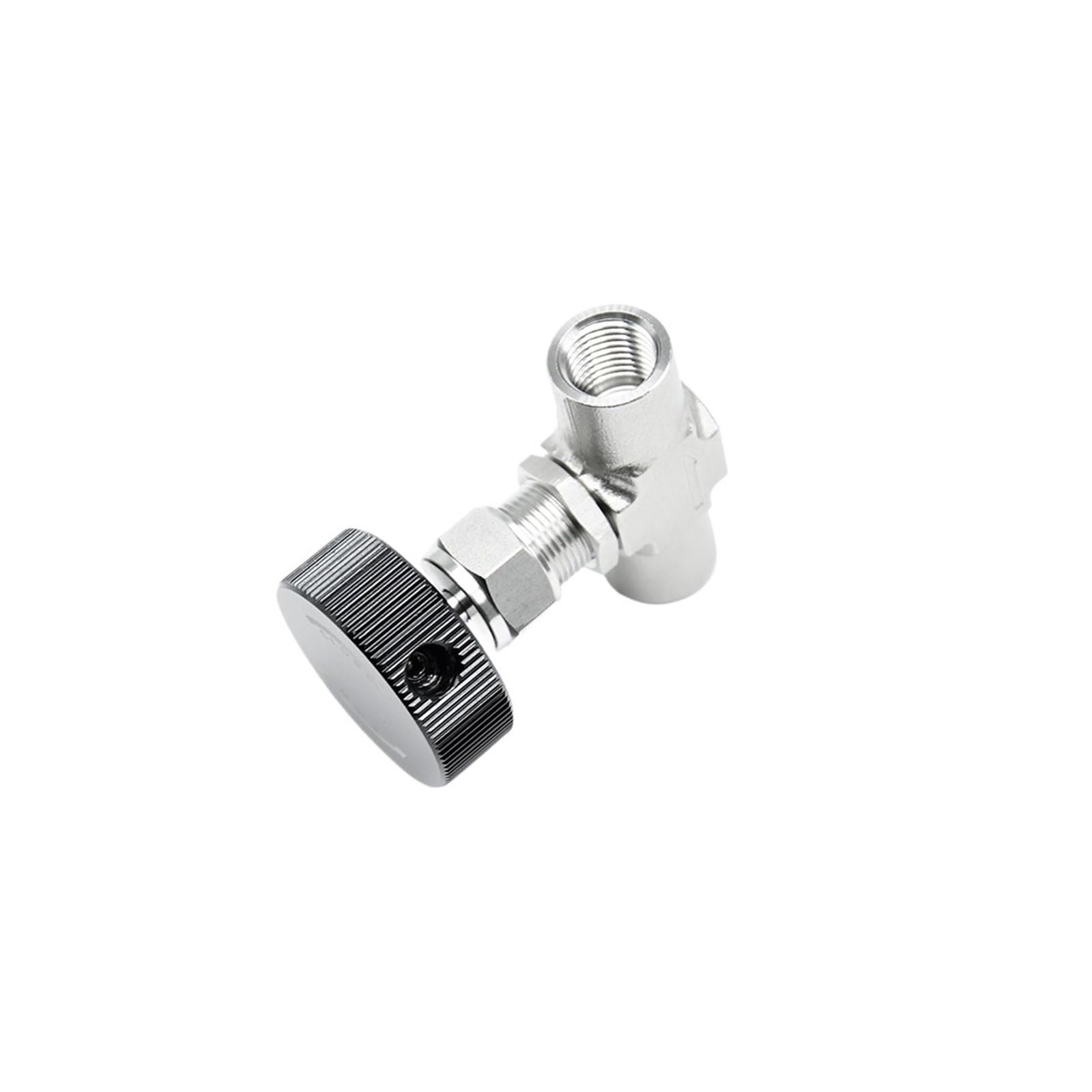 Válvula de aguja Mini válvula de aguja de aire de 6000PSI, acero inoxidable, Gas NPT hembra de encendido/apagado 1/8", 1/4", 3/8", 1/2", 3/4"(4Points)