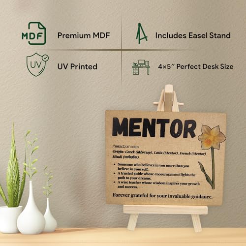 tinydabba Wooden Definition Plaque with Easel – Mentor Gift by tinydabba - 6