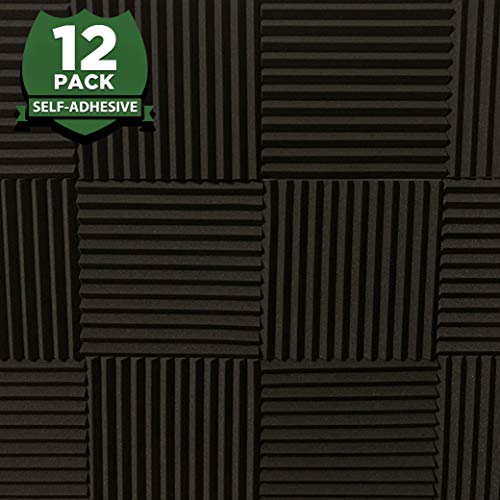 Acoustic Foam Panels To Soundproof Home Studios, Gaming Bedrooms, Sound Dampening Absorbing Deadening