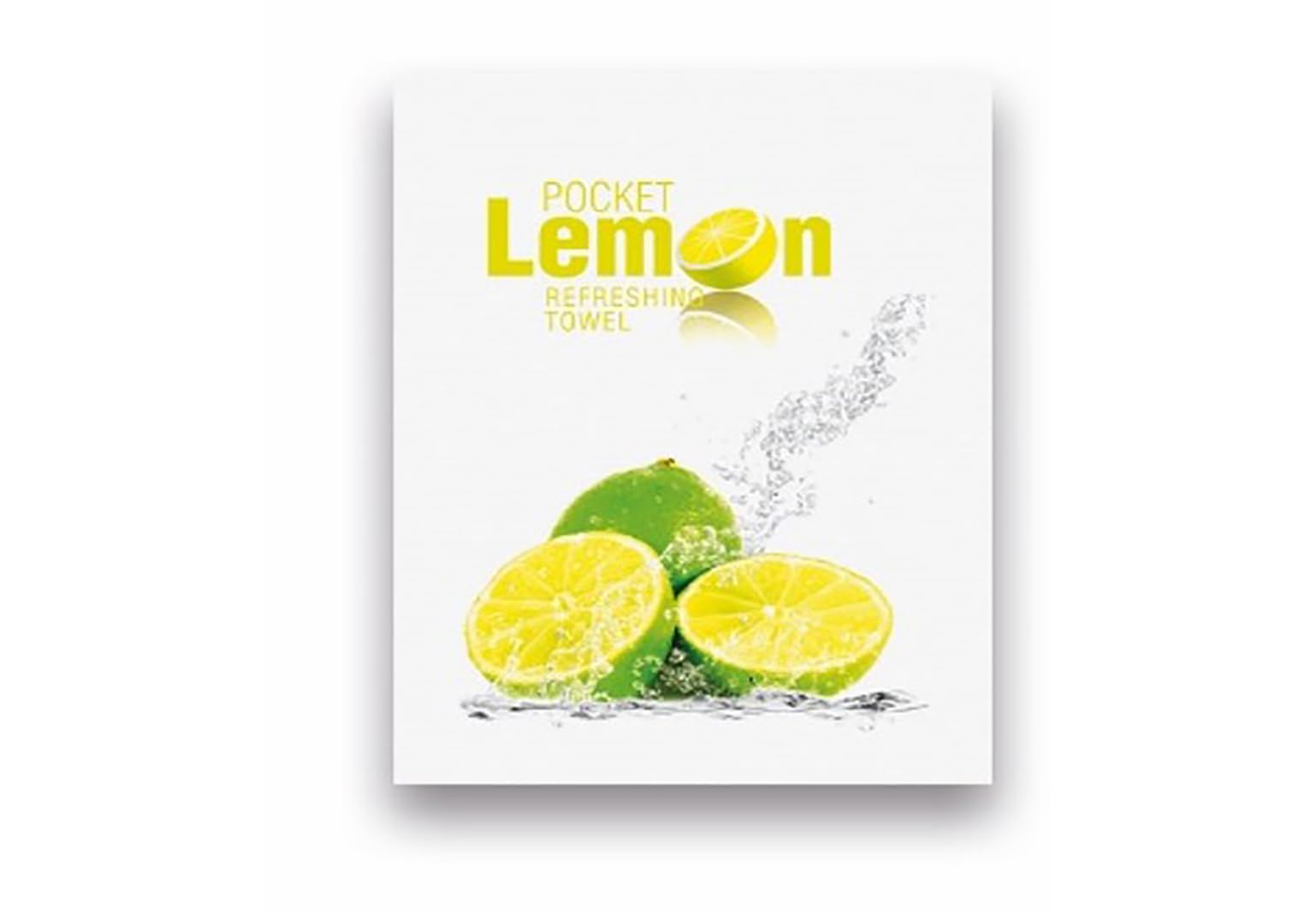Salviette umide, formato 9,5x7,2-1 confezione da 500 pezzi- colore lemon