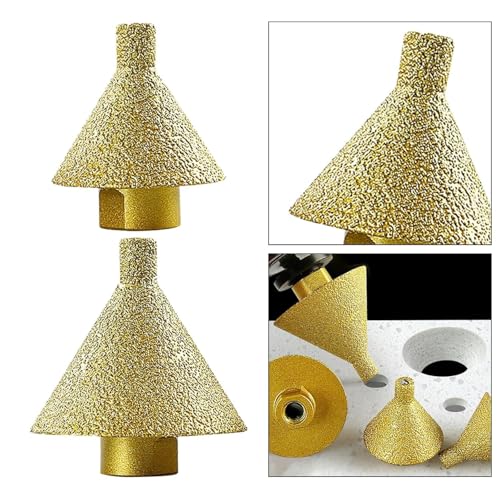Image of AASONS Diamond Round Conical Bevelling Chamfer Bit Bevel Enlarge Hole Polishing Milling Countersink For 4 inch Angle Grinders M10 Thread Ceramic Marble Porcelain Masonry Grinding Work (38mm)
