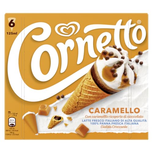 Algida Cornetto Caramello, 6 coni, 450g