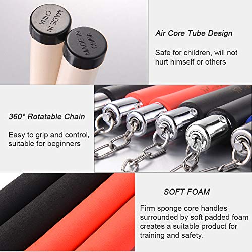 image for MARCOLO Training Equipment Safety Foam Martial Art Sticks with Swivel 