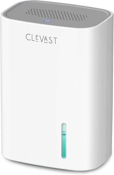 CLEVAST Small Dehumidifier for Home - 30 OZ Mini Quiet Dehumidifiers for Bathroom, Upgraded Portable Compact Air Dehumidifier for Room, Closet, RV, Camper, House (Not Cordless)