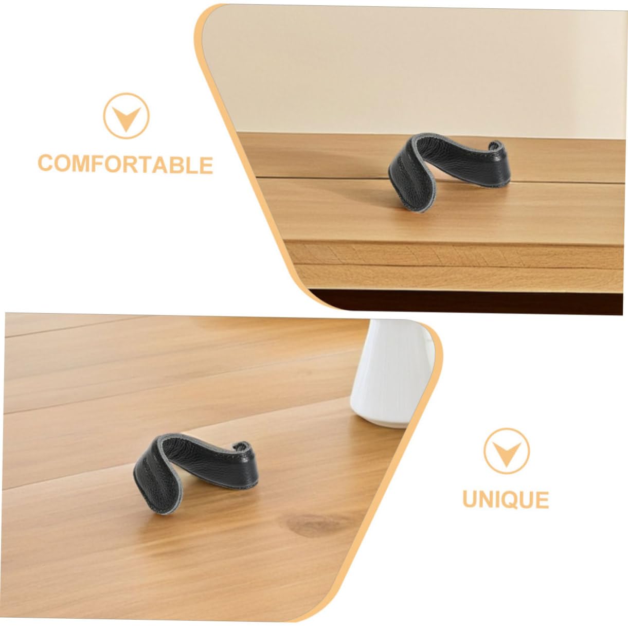 ibasenice Correa de Cuero Negro para Empuñaduras de Trombón en Forma de S Protector de Mano Cómodo para Práctica y Soporte del Deslizamiento en Instrumentos Musicales