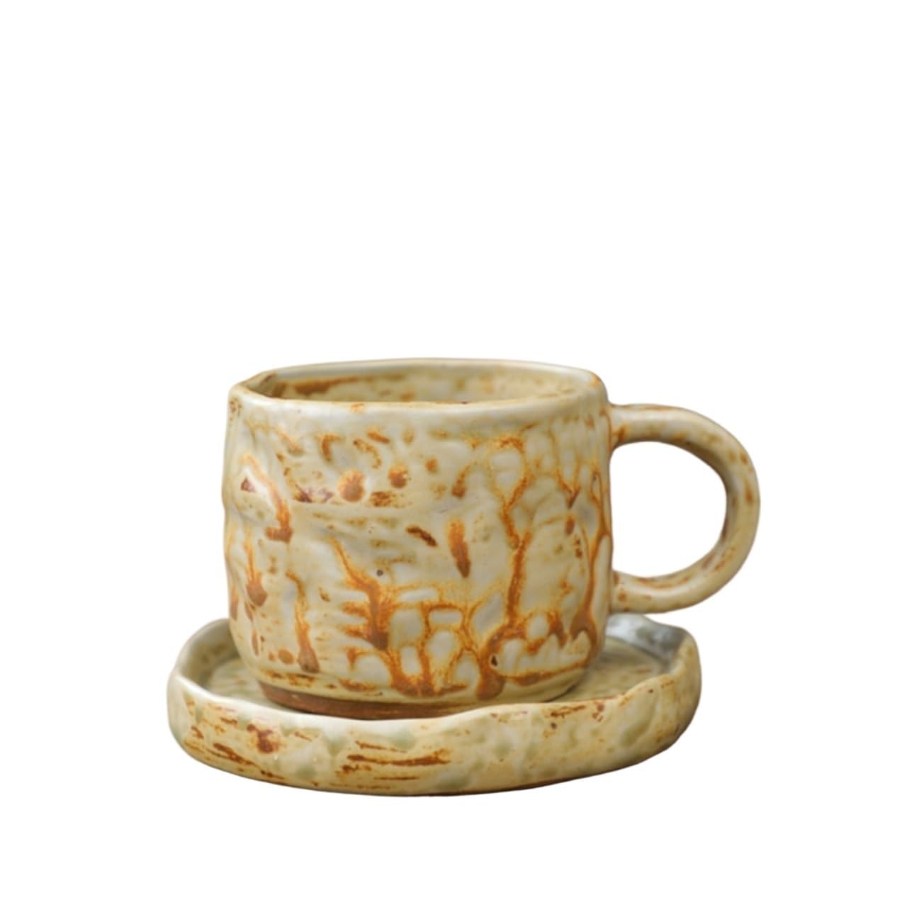 OLSKFUH Home Ceramic Office And Home Coffee/Tea Cup With Plate Decor,