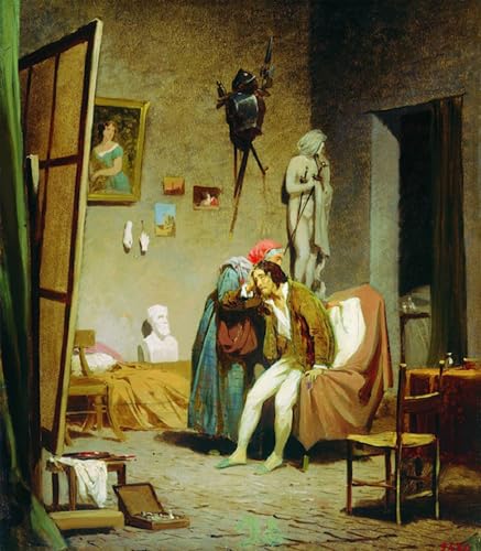 Pintura mural sobre lienzo de Bronnikov en formato 60x90cm para una decoración distinguida