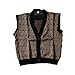 My Party Shirt Ferris Bueller Sweater Vest - Costume & Everyday Wear 80s Movie Halloween Outfit - Black & Gold Patterned Knit (US, Alpha, X-Small, Regular, Regular, Multicolor)