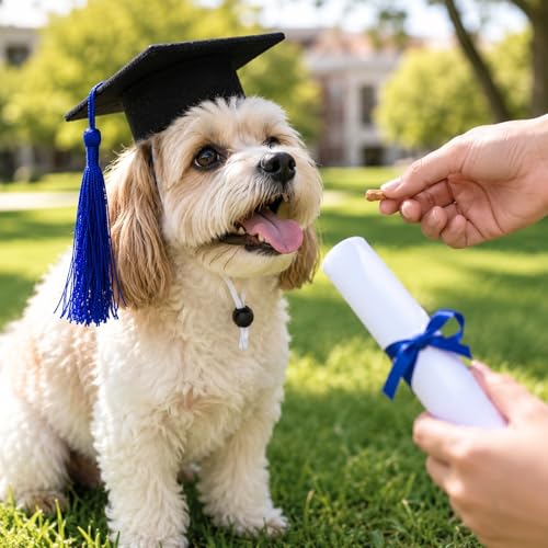Gorros de graduación para perros pequeños LUOZZY M miniatura 6
