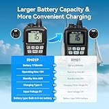Retevis RM01P VHF Radio Marine, Floating Vibration 88 Channels, 1750mAh, Type C, IP67 Waterproof VHF Radio Marine Handheld, RM01 Upgraded Version for Fishing Boating and Transport Vessels(1 Pack) - Image 5