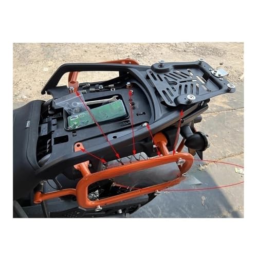Porte-bagage moto RA1250 fixation rétractable contre vibrations