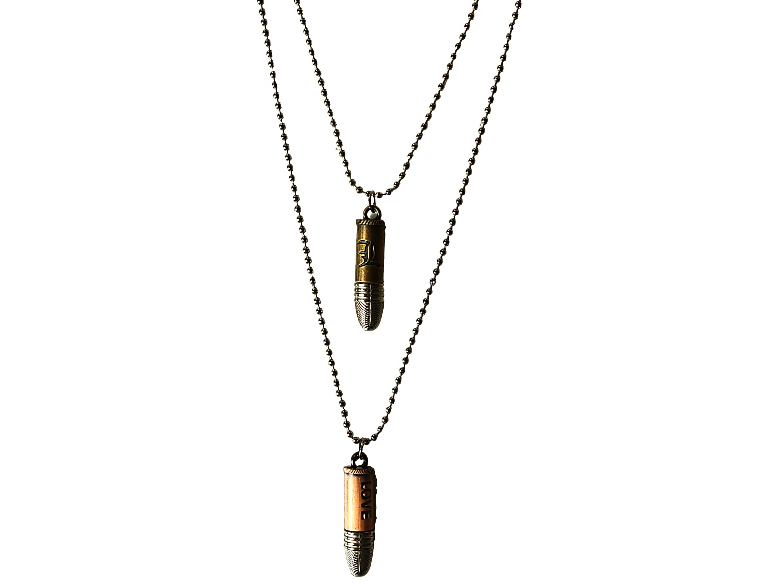 AyA FASHIONBullet Combo Set of Miltary Dog Tag Necklace for Men and Boys
