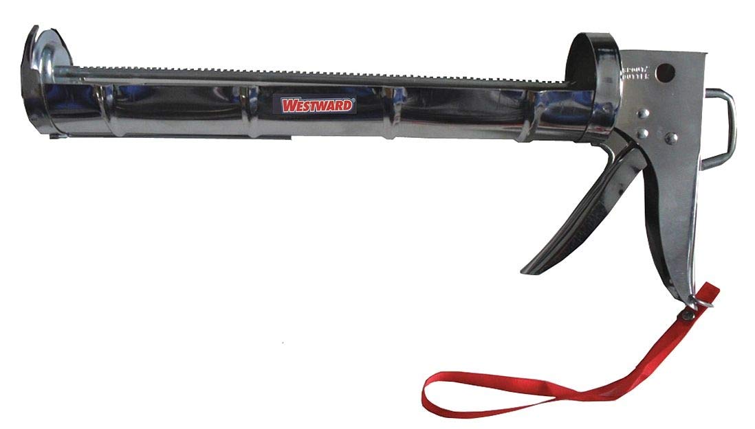 Caulk Gun, Smooth Rod, Silver, 10.3 Oz