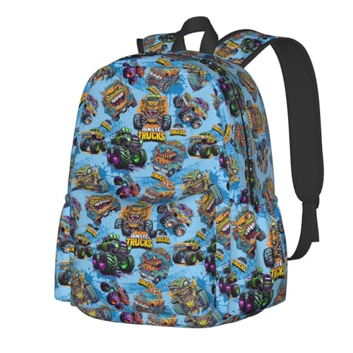 monster truck Backpacks, Laptop Backpacks Hiking Backpacks, Outdoor Lightweight Backpack.