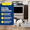 PetSafe Oasys 1 Gallon (128 Ounce) Medium Pet Fountain - Cat or Medium Breed Dog Water Fountain - Dishwasher Safe Filtered Water Dispenser with Flow Control - Filters Included - Easy to Clean