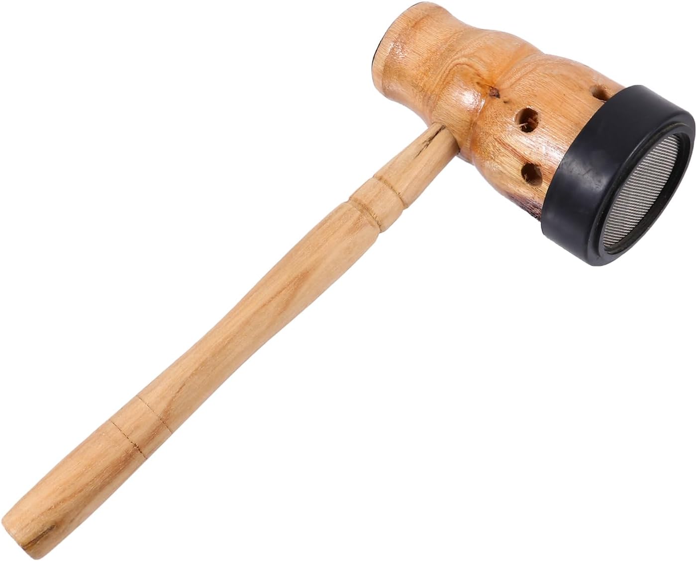 Mikinona 1Pc Portable Gourd Moxibustion Box Ergonomic Wooden Moxa Stick Burner for Acupoint Massage Breathable Heat Dissipation Comfortable Non Slip Handle for Relaxation
