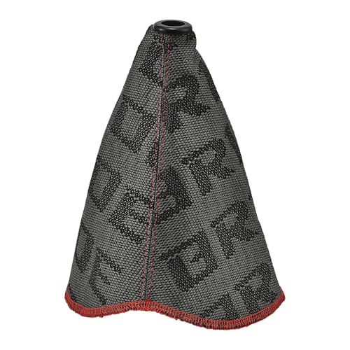 Blueshyhall Soufflet de levier de vitesse universel en toile avec motif - Style sportif - Accessoire de tuning (noir)