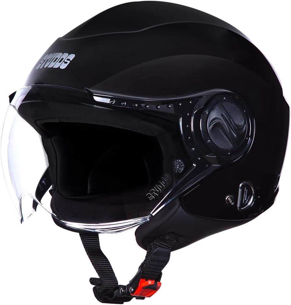 Studds Urban Dame ISI Certified Open Face Helmet for Women (Black Xs