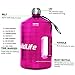 BuildLife 1 Gallon Water Bottle - Motivational Fitness Workout with Time Marker/Drink More Daily/Clear BPA Free/Large 128OZ Capacity Throughout The Day(Purple,1 Gallon)