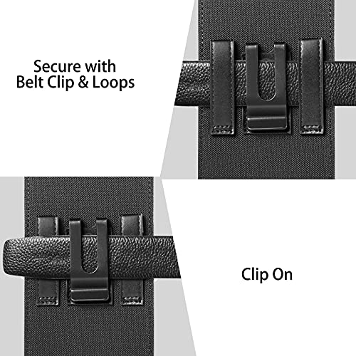Yicheey Cell Phone Holsters Phone Belt Holder With Card Slot Compatible For Galaxy S23 Ultra S22 Ultra A14 A23 A13 A03S A32 A12 A42 Moto G Stylus Power Play Pure Oneplus 11 10 Pro Xiaomi 12 13 Pro  thumb #4