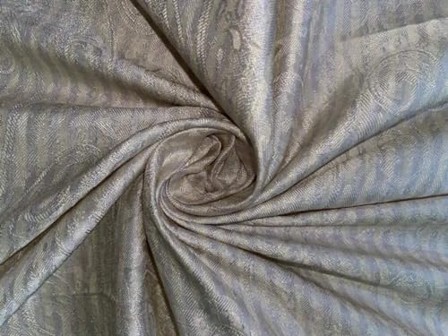 Soie Dupioni Jacquard Stripe DUPSJ6 : tissu de luxe en 137cm pour haute couture
