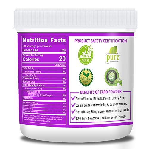 100% Pure Taro Powder, All Natural Taro Root Powder, 5.3oz(150g), Perfect for Baking Food, No Filler, No Fmo - Thumbnail 7