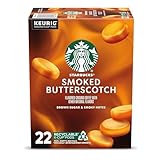 Starbucks K-Cup Coffee Pods, Smoked Butterscotch Flavored for Keurig Makers, 100% Arabica, Limited Edition, 1 Box (22)