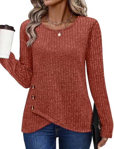 XIEERDUO Fall Outfits for Women Fall Fashion 2025 Sweaters Trendy Long Sleeve Shirts Winter Clothes...
