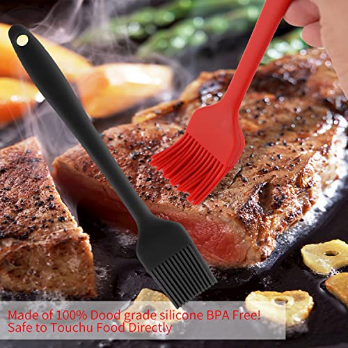 Everbirght Silicone Spatula Set Of 4, Rubber Stainless Steel Slotted Turner Spatula Heat Resistant For Nonstick Cookware #TOP4