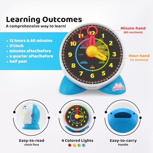 Best Learning 3021 Learning Clock - Educational Talking Learn To Tell Time Teaching Light-Up Toy thumb #4
