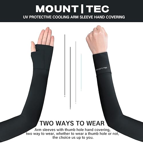 Miniatura 5 de MOUNT TEC Mangas de compresión de protección UV para hombres y mujeres, cubierta de tatuajes, manga de codo con protección UV refrescante