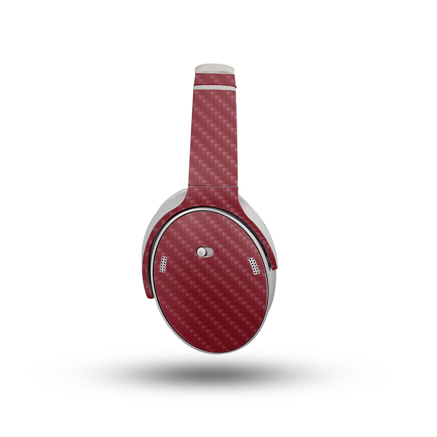 Carbon Fiber Headphone Skin Compatible with Bose QuietComfort Headphones (2023) - Solid Burgundy - Premium 3M Vinyl Protective Wrap Decal Cover - Easy to Apply | Crafted in The USA by MightySkins