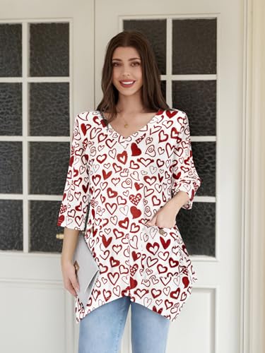 Image of Bulotus Womens Sweaters 2025 Winter Cowl Neck Long Asymmetrical Tunic Sweaters for Leggings Holiday Vacation Tops