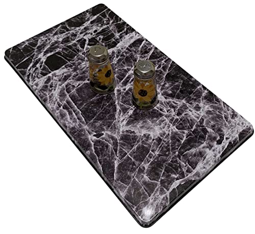 Ritadeshop Stove Top Burner Covers Black Marble Set of 2, Rectangle 11 1/4''W * 19 5/8''L * 5/8''H - Thumbnail 6