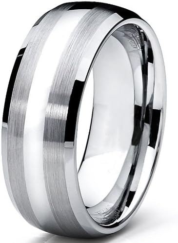 Metal Masters 8MM Dome Men's Tungsten Carbide Ring Wedding Band sizes 5 to 15 - Image 2