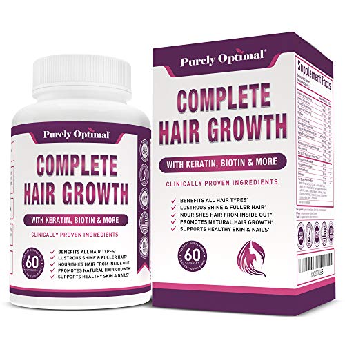 Premium Hair Growth for Women & Men - Hair Growth Vitamins w/ Biotin