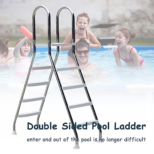 Escalera para Piscina Sobre Tierra 52" Acero Inoxidable miniatura 2