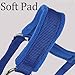 Adjustable Horse Halter with Polar Fleece Lined, Breakaway Halter with Stain Hardware, Equestrian Horse Riding Halters (Blue, Large)