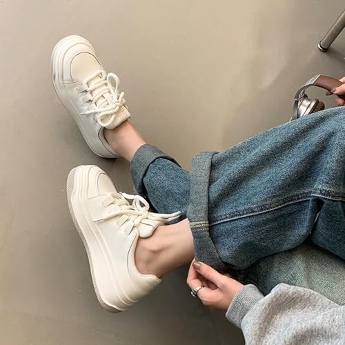 Zapatos de patinaje casuales de alta sofisticación y tacón grueso 4
