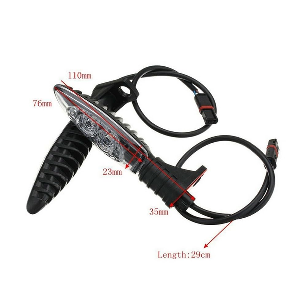 LED Clignotants Paire De Clignotants LED Pour Motos, 12V, Accessoires De Moto Pour B&MW R1200GS F800 F650GS F700GS K1200R S1000XR