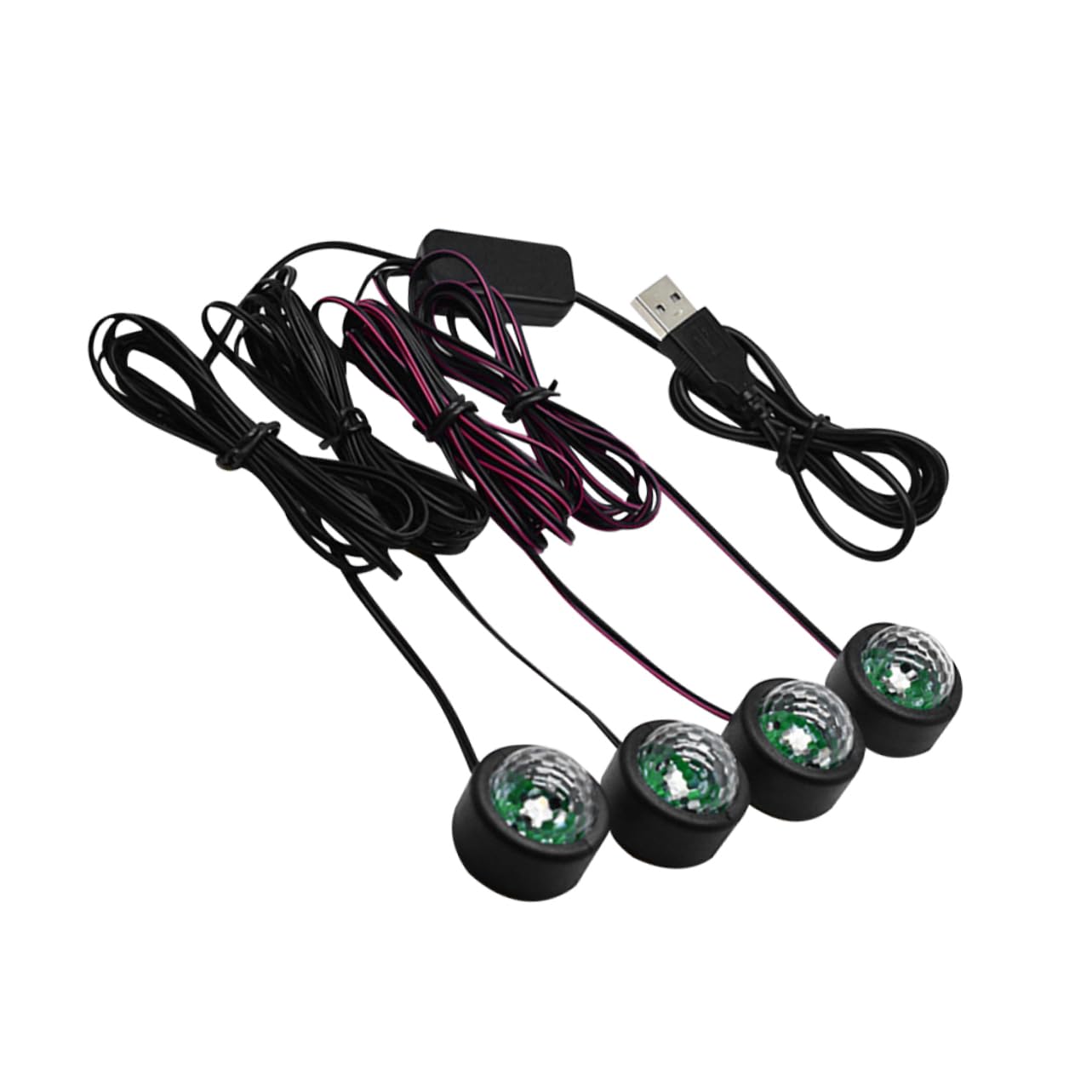 Cabilock Lamp Car Decoration Light with Voice Control Assorted Color Durable and Convenient Car Accessories for Nighttime Use