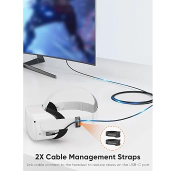 5 Gbps Type-C VR data Charging Cable Link Cable for Oculus Quest 2 90° Type-C End USB 3.2 cable 5 Meters 3A CC1064 Professional Computer connection Cable