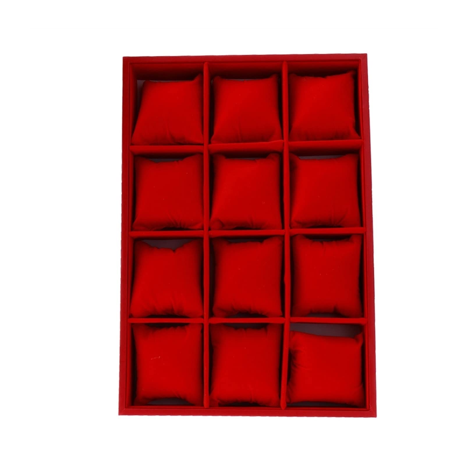 YZCIS Kartenschlitz-Uhrenschrank mit Schublade zur Aufbewahrung und Armband-Organizer, Schmuck-Display-Box (Farbe: R (rot))